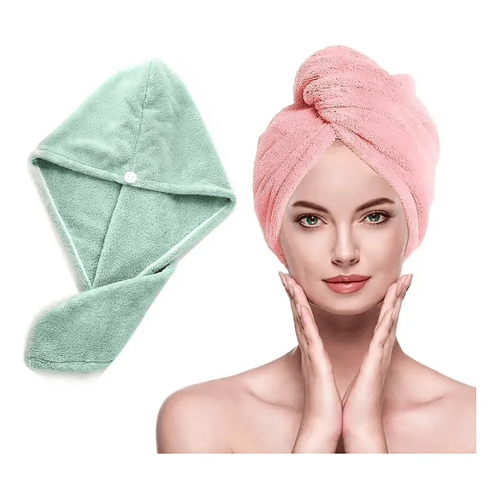 TOALLA PARA PELO -TURBANTE MICRO FIBRA PARA SECADO DEL CABELLO 2