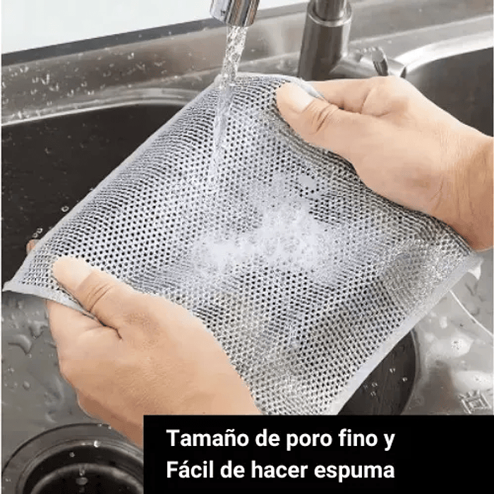 PAÑO DE COCINAA LINEAS ACERADAS VIRUTILLA 4