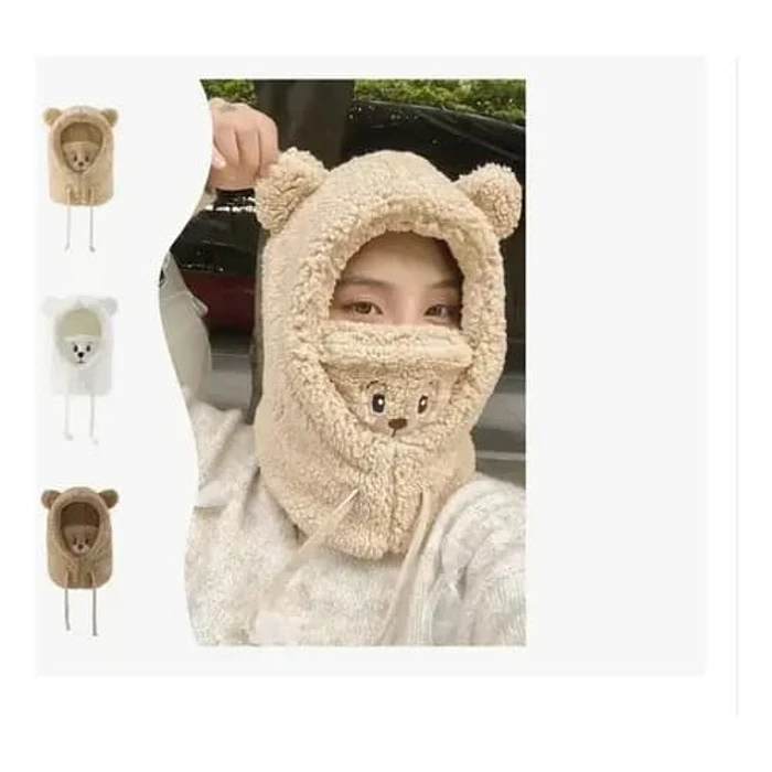 GORRO CUELLO BUFANDA OSITO DE POLAR ABRIGADITO 1