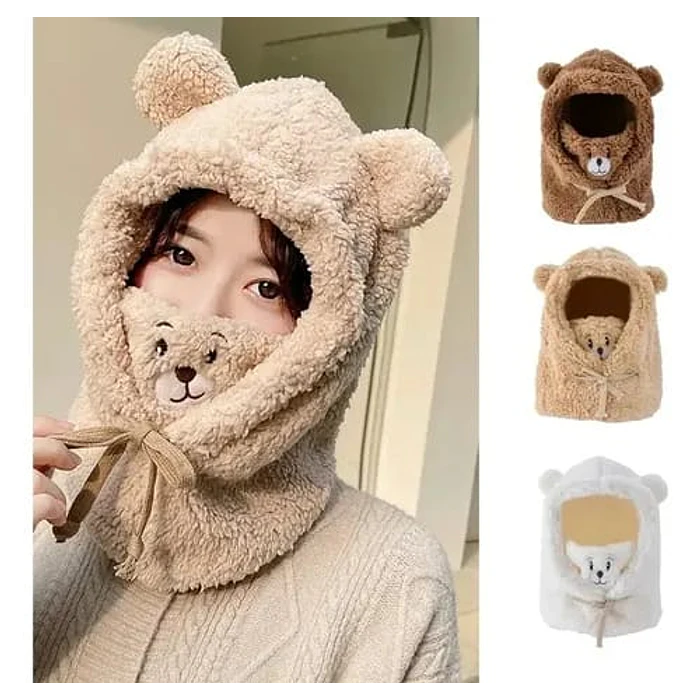 GORRO CUELLO BUFANDA OSITO DE POLAR ABRIGADITO 2