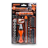 SET DESTORNILLADOR 28 PIEZAS DADOS MANGO EN T   1