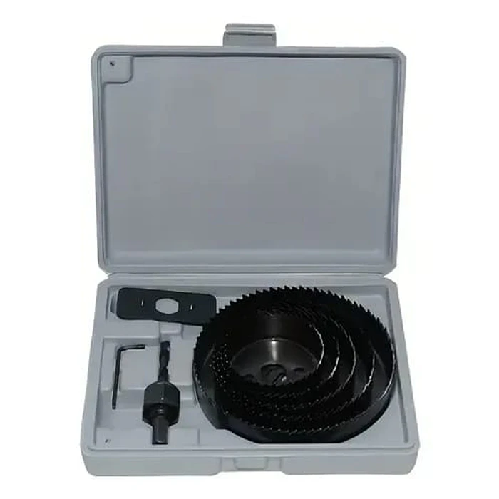 SET MECHA SIERRA COPA X 8 PIESAS CAJA PARA MADERAS 1