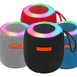 PARLANTE MINI CON BLUETOOTH PORTATIL CON LUZ LED