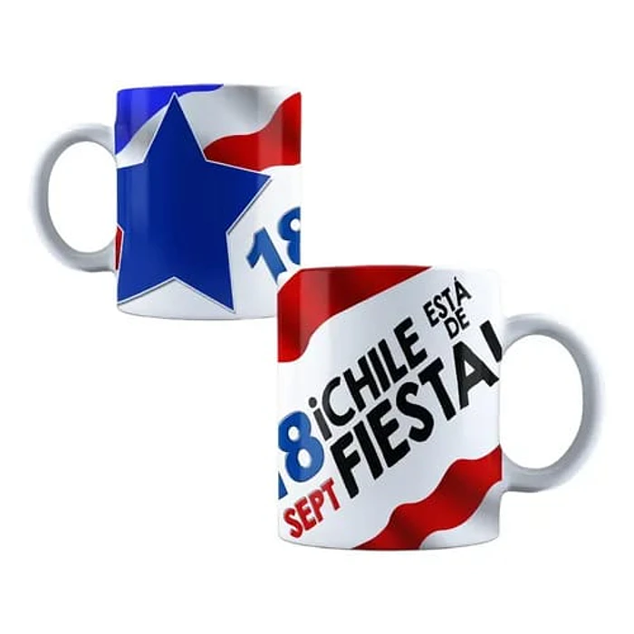 TAZA  FIESTAS PATRIAS CHILENA 250ML 1