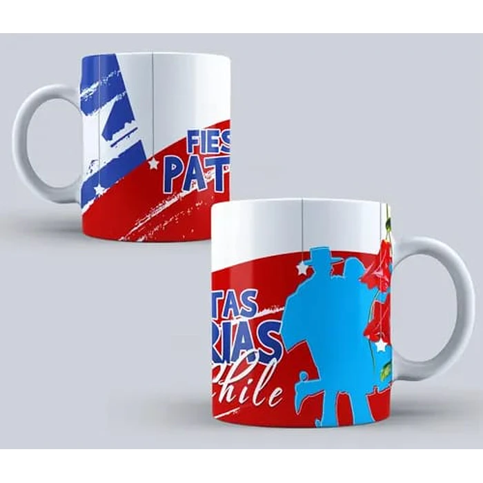 TAZA  FIESTAS PATRIAS CHILENA 250ML 2