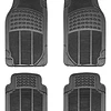 SET PISO DE GOMA  PARA AUTO 4 PIEZAS COLOR NEGRO 1