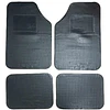 SET PISO PARA AUTOS 4 PIEZAS DE GOMA COLOR NEGRO 1