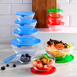SET 5 BOWL DE VIDRIO