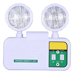 LUZ DE EMERGENCIA RECARGABLE DOBLE FOCO ELECTRICO