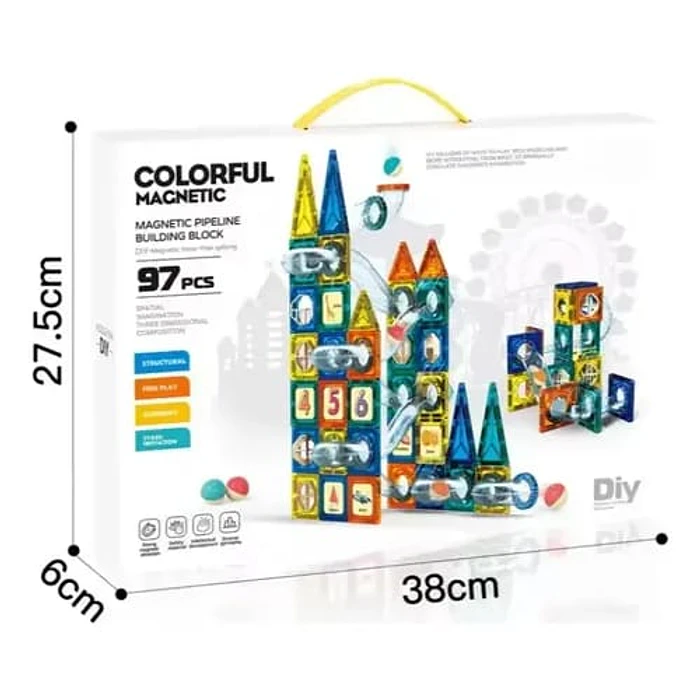JUEGOS DE BLOQUES  97PCS MAGNETICO CONTRUCION 2