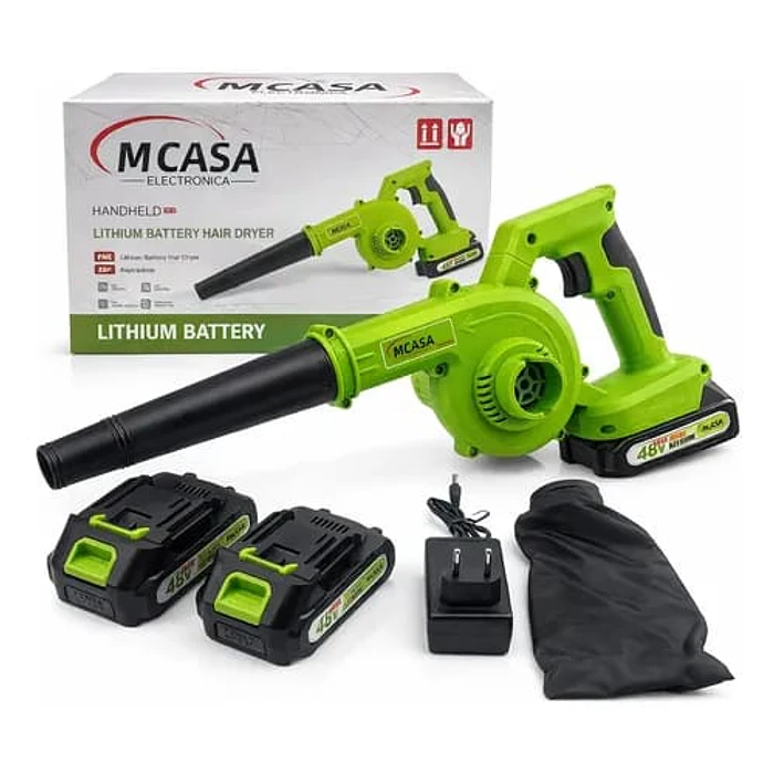 SOPLADOR INALAMBRICO 48V CON 2 BATERIAS+ CARGADOR