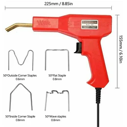 PISTOLA DE SOLDAR PLASTICO CON GRAPADORAS