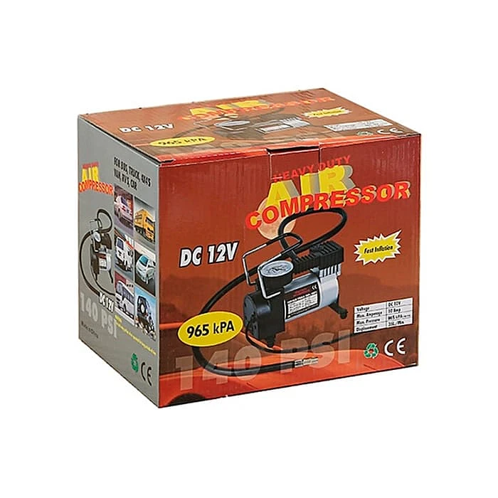 MINI COMPRESOR DE AIRE 12V 150PSI METALICO AUTO 1