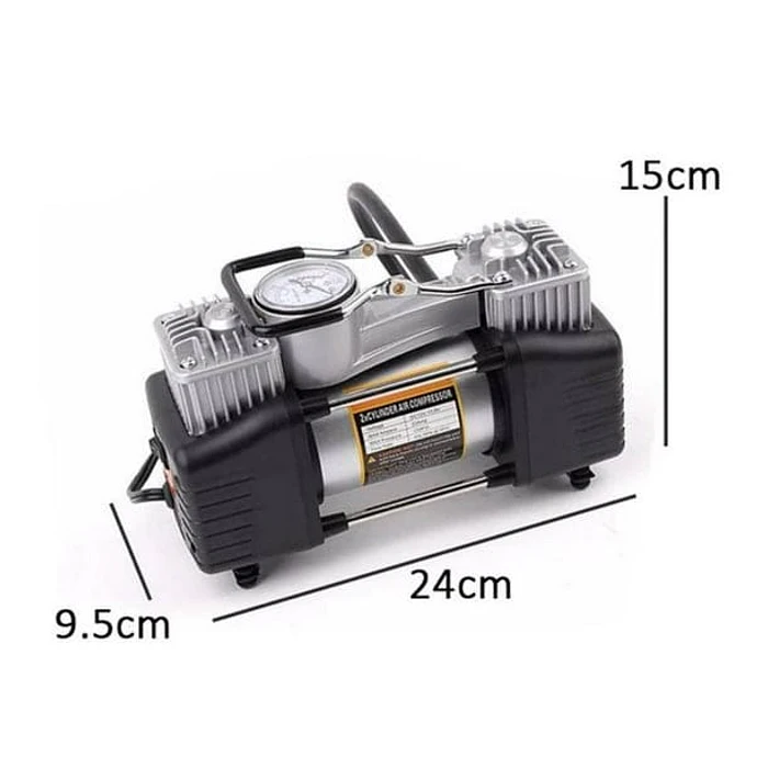 MINI COMPRESOR DE AIRE 12V 150PSI METALICO AUTO 2