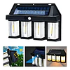 LAMPARA SOLAR DE PARED LUZ CALIDA 4 AMPOLLETAS 1