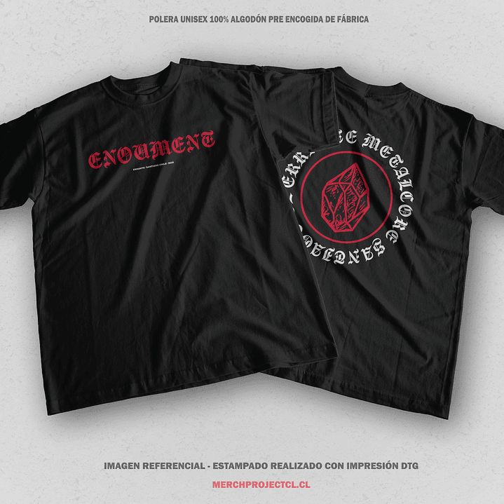 Polera Metalcore Santiago - Enoument 1
