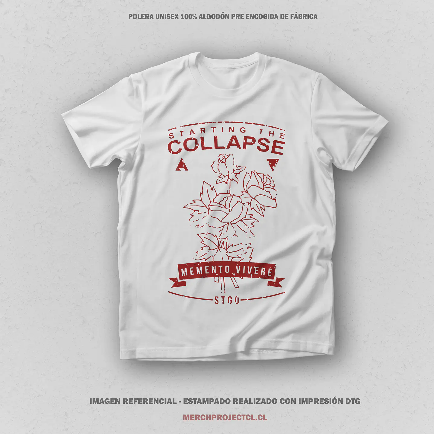 Polera Memento Vivere - Starting The Collapse 2