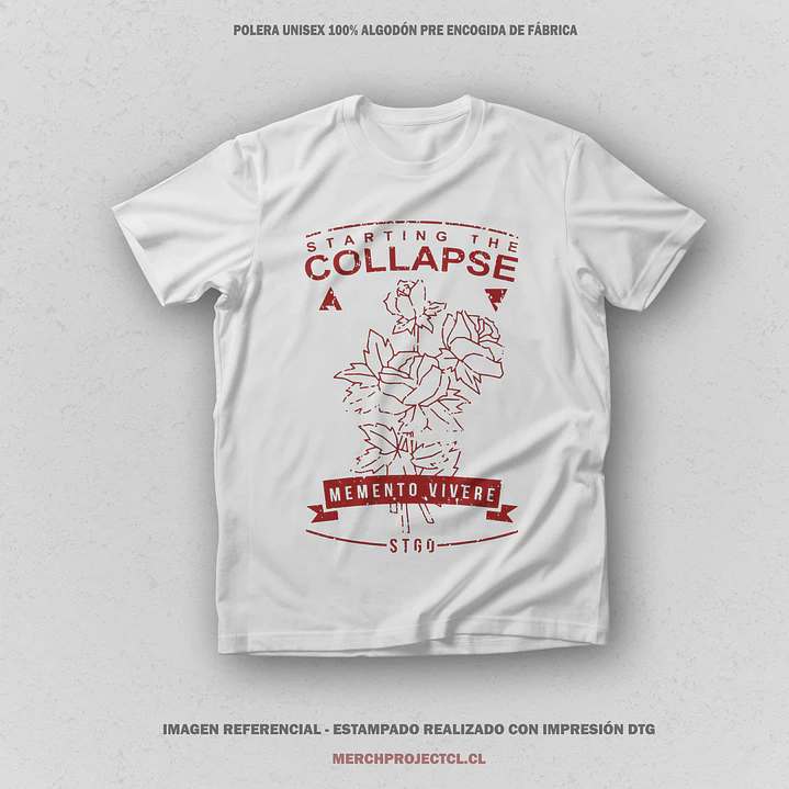 Polera Memento Vivere - Starting The Collapse 2
