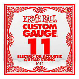 Cuerda Para Guitarra Ernie Ball Po1011 0.11Mm Unidad Metal