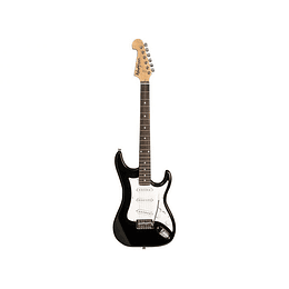 Guitarra eléctrica WAS1B, color negra 