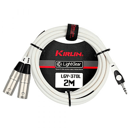 Cable De Audio Kirlin Lgy-370L Mini Jack Estéreo / Xlr L-R 2 Metros