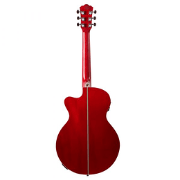 Guitarra Electroacústica Washburn Ea10R Rojo