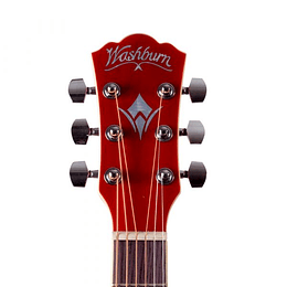 Guitarra Electroacústica Washburn Ea10R Rojo