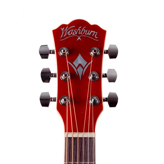 Guitarra Electroacústica Washburn Ea10R Rojo