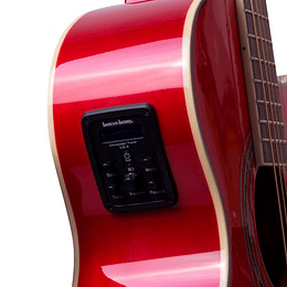 Guitarra Electroacústica Washburn Ea10R Rojo