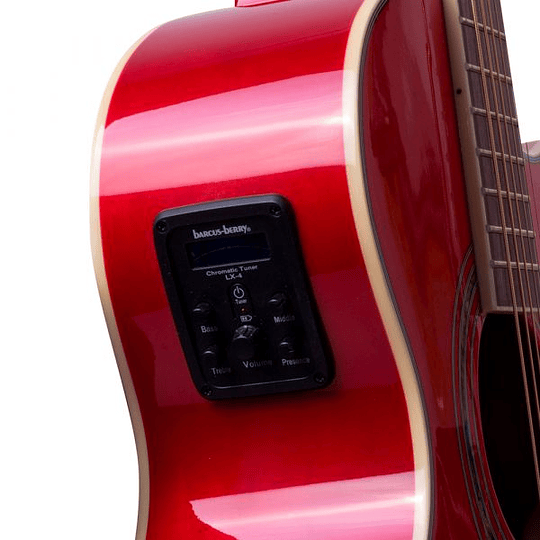 Guitarra Electroacústica Washburn Ea10R Rojo