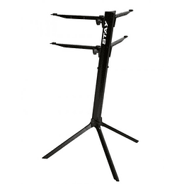 Atril Doble Para Teclado Stay Slim 1100/02, Negro
