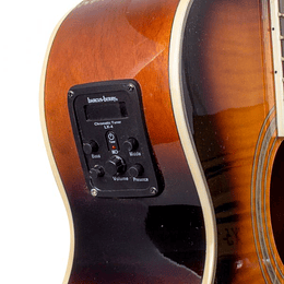 Guitarra electroacústica EA15ATB Washburn, color brown