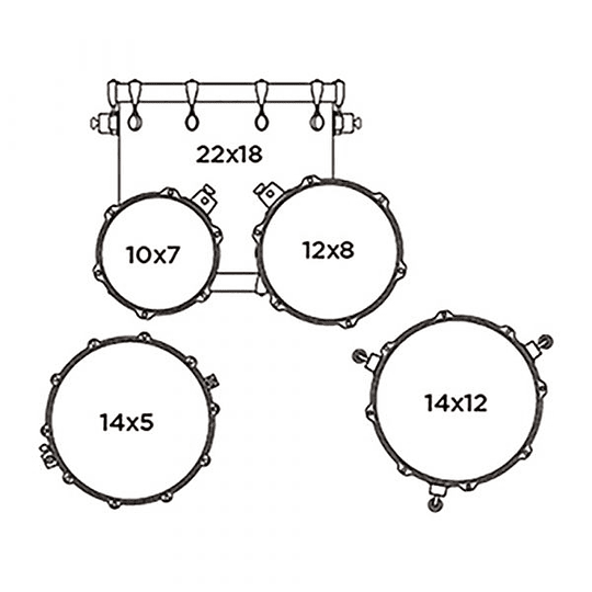 Batería Acústica Mapex Storm ST5245F Deep Black (OPEN BOX)