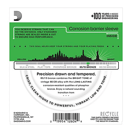 Cuerdas Para Guitarra Acústica Daddario EZ890, 09-045