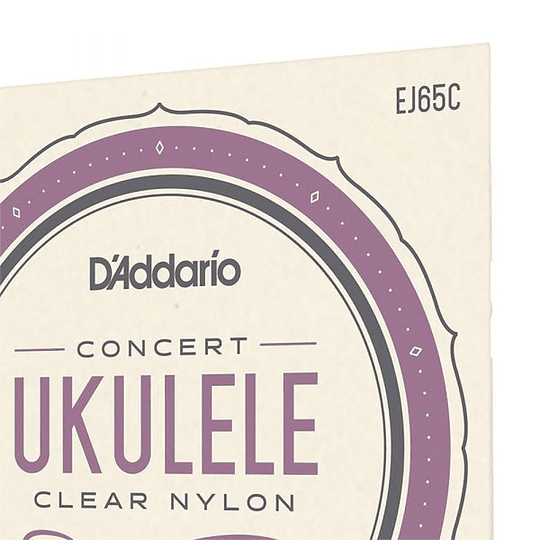 Cuerdas Para Ukelele Concierto Daddario EJ65C, Clear Nylon
