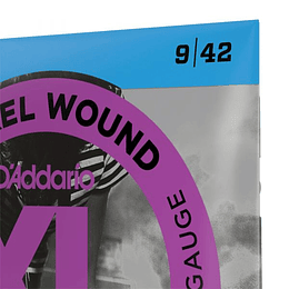 Cuerdas Guitarra Eléctrica Daddario EXL120, 09-42
