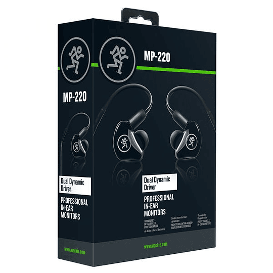 Audífonos De Monitoreo In-Ear  Mackie MP-220, Dual Driver