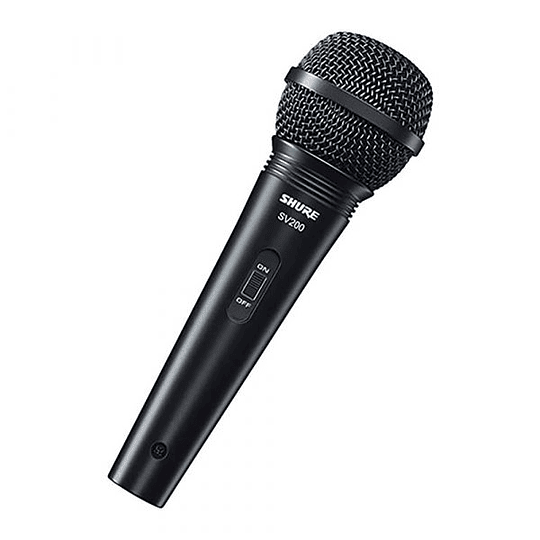 Micrófono Dinámico Vocal Shure SV-200, Cardioide