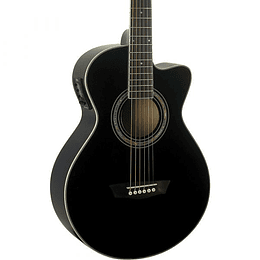 Guitarra Electroacústica Washburn EA12B, Negra