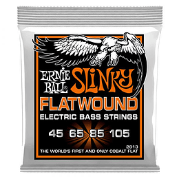 Cuerdas Bajo Eléctrico Ernie Ball Hybrid Slinky Flatwound, 45-105