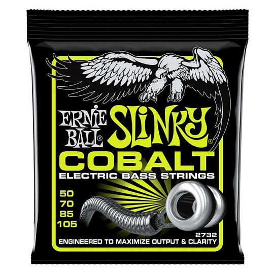 Cuerdas Para Bajo Eléctrico Ernie Ball Slinky Cobalt 50-105