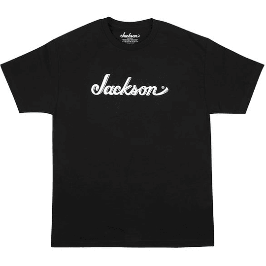 Polera Negra Jackson Talla L Logo