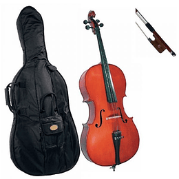 Cello Cervini Novice HC-100 1/4, Incluye Arco y Estuche