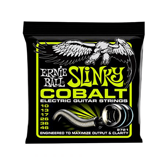 Cuerdas Guitarra Eléctrica Ernie Ball Regular Slinky Cobalt, 10-46