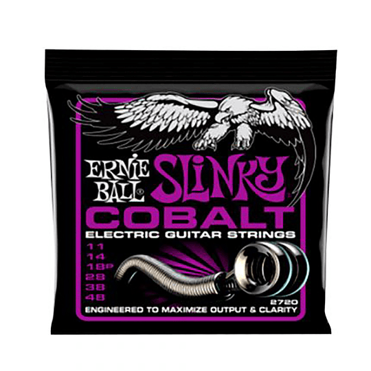 Cuerdas Para Guitarra Eléctrica Ernie Ball Power Slinky Cobalt 11-48