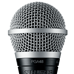 Micrófono Dinámico Vocal Shure PGA48XLR, Cardioide