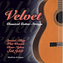 Cuerdas Para Guitarra Clásica Medina Artigas Velvet 10950 Nylon