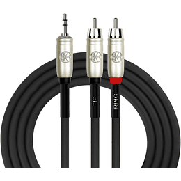 Cable En Y Miniplug a RCA Kirlin Y-364PR, 3 Metros