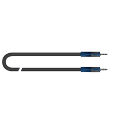 Cable MiniJack Estéreo 3,5 Quik Lok RKSA/138-1, 1 mt