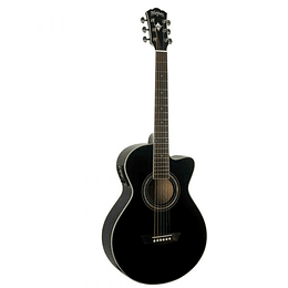 Guitarra Electroacústica Washburn EA10B, Negra
